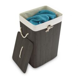 Skalbinių krepšys 65,5x43,5x33,5cm, 83L., juodos/kreminės spalvos