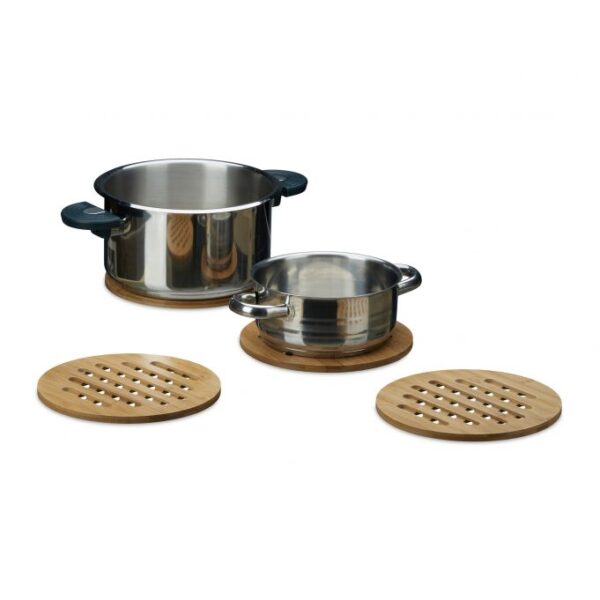 Rinkinys iš 4 padėkliukų 0,8x20cm., šviesiai rudos spalvos