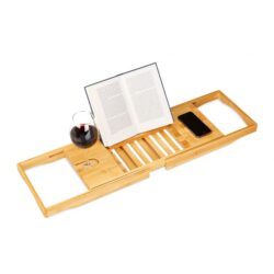 Vonios staliukas 17,5x100x22cm., šviesiai rudos spalvos