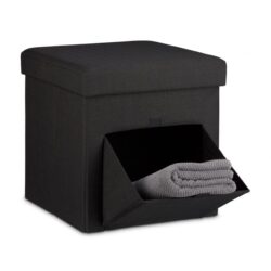 Sulankstoma sėdimoji vieta 38x38x38cm., juodos spalvos