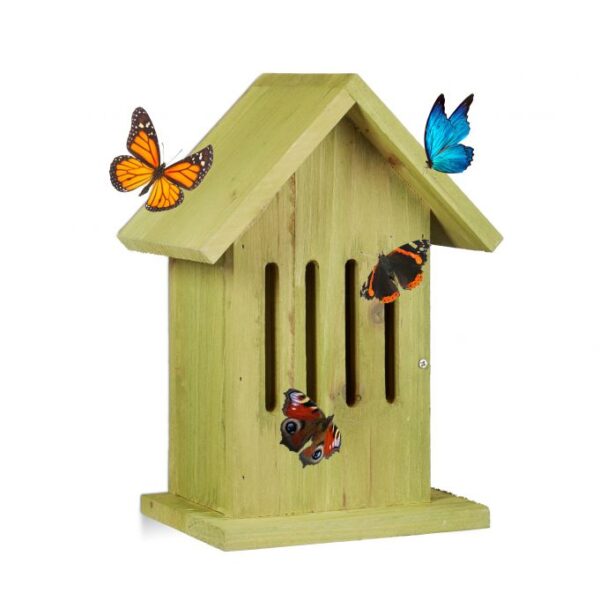 Rinkinys iš 2 drugelių viešbučių 25,5x18,5x12cm., žalios spalvos