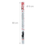 10020858 Party-Popper 80 cm Herzen