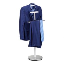 Drabužių kabykla 112x47x30cm., sidabrinės/baltos spalvos