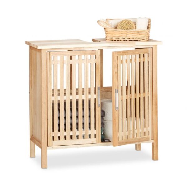 Vonios spintelė 61,5x66x29cm., šviesiais rudos spalvos