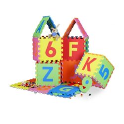 Žaidimų kilimėlis "Delionė" 179x179cm., mėlynos/žalios/geltonos/rožinės/raudonos/oranžinės spalvos