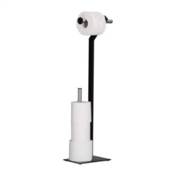 Tualetinio popieriaus laikiklis 72x23x13,5cm., juodos/sidabrinės spalvos