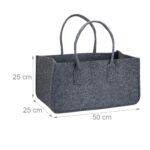 10021755 Kaminholztasche aus Filz