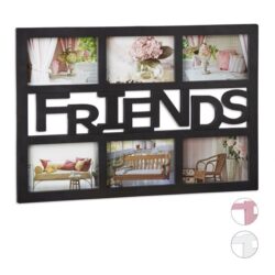 Koliažas 6 nuotraukų 33x48x1,5cm., juodos spalvos