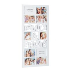 Koliažas 10 nuotraukų 74,5x35x2cm., baltos spalvos