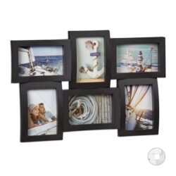 Koliažas 6 nuotraukų 33x47,5x3cm., juodos spalvos