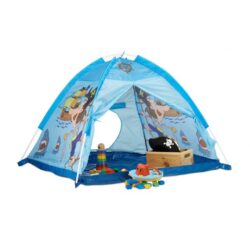 Vaikų žaidimų palapinė "Piratai" 90x118x115cm., šviesiai mėlynos/mėlynos spalvos