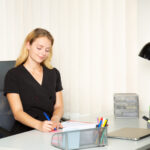 10022485 Schreibtischorganizer Metall 3 Fächer