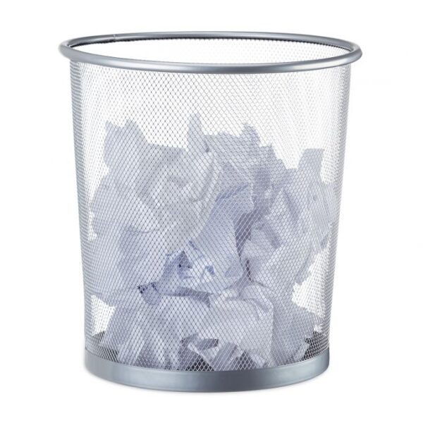 Šiukšlių dėžė 12L., sidabrinės spalvos