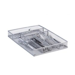 Stalo įrankių padėklas 5.2x29x41cm., sidabrinės spalvos