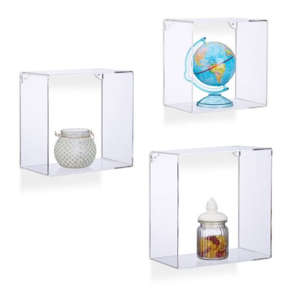 10022592_187_1_d1bee09a91ec8ec255929d192dbb891c.jpg Rinkinys iš 3 skaidrių sieninių lentynų.