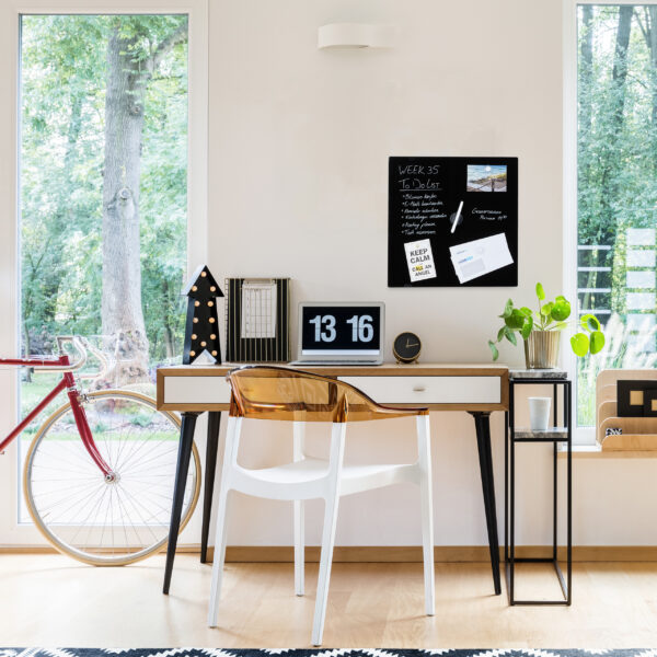 Plastic chair in home office