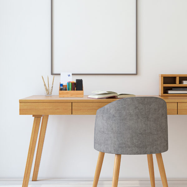 Home office interior. 3d render.