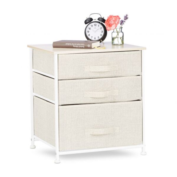 Svetainės lentyna 53x48x40cm., kreminės/šviesiai rudos/baltos spalvos