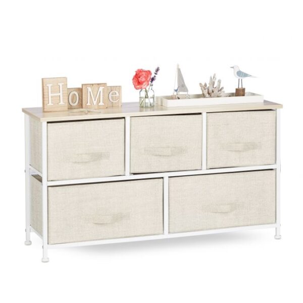 Svetainės lentyna 54,5x100x30cm., kreminės/šviesiai rudos/baltos spalvos