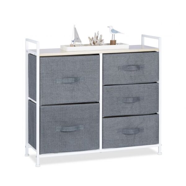 Svetainės lentyna 77,5x83x29cm., pilkos/baltos spalvos