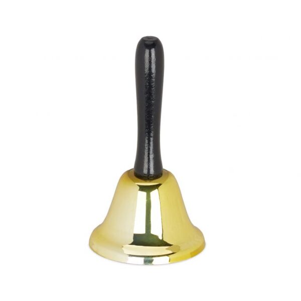 Varpelis 12x6cm., auksinės/juodos spalvos