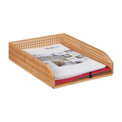 Perforuotas Popieriaus padėklas 7x25x33 cm., šviesiai rudos spalvos