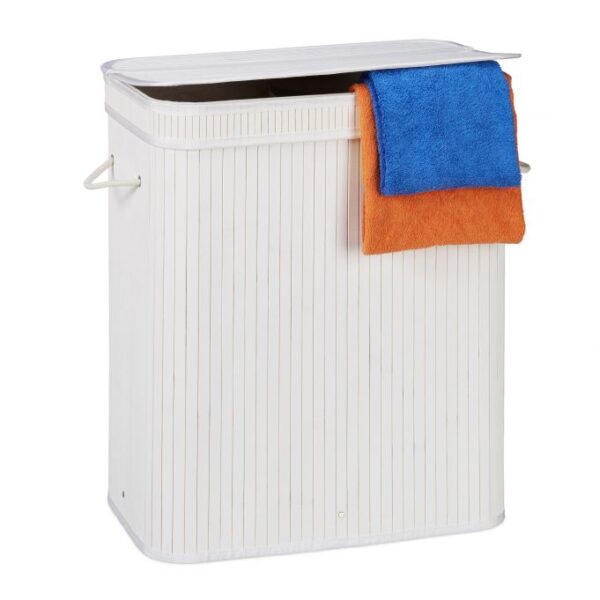 Skalbinių krepšelis 63x55x35cm, 95L., baltos spalvos