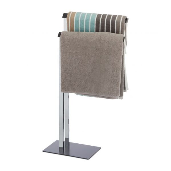 10024546_0_1_6d4e7c3dc559a67e1af7019240628caf.jpg Rankšluosčių stovas 82x46x20cm., tamsiai pilkos/sidabrinės spalvos