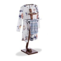 Drabužių kabykla 112x46,5x33cm., rudos/sidabrinės spalvos