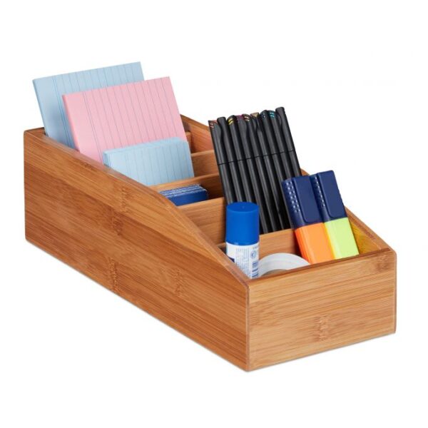 Daiktų laikymo dėžė 6x12x5cm., šviesiai rudos spalvos