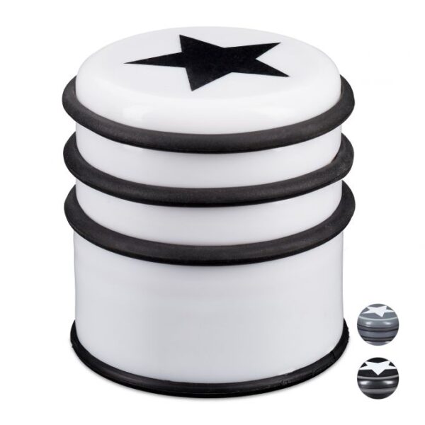 Durų atrama "Žvaigždutė", baltos spalvos