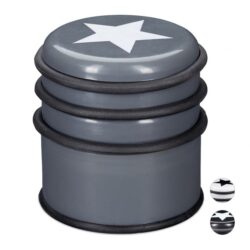 Durų atrama "Žvaigždutė", tamsiai pilkos spalvos