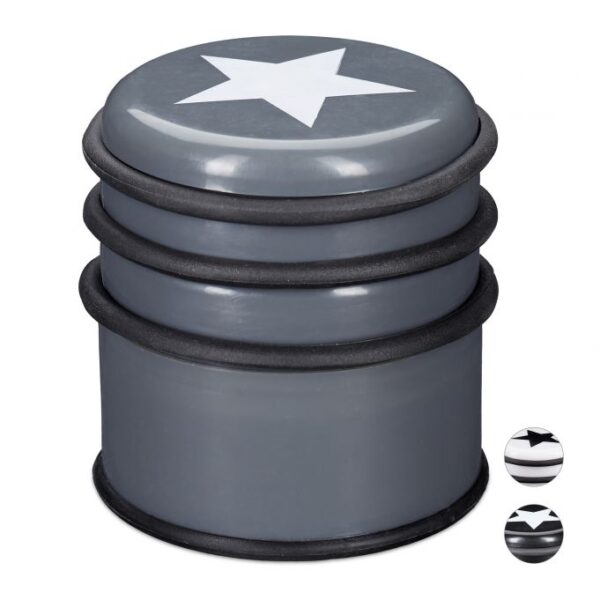 Durų atrama "Žvaigždutė", tamsiai pilkos spalvos