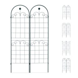 Rinkinys iš 2 sodo grotelių 180x50x1,5cm., tamsiai žalios spalvos