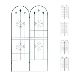 Rinkinys iš 2 sodo grotelių 180x50x1,5cm., tamsiai žalios spalvos