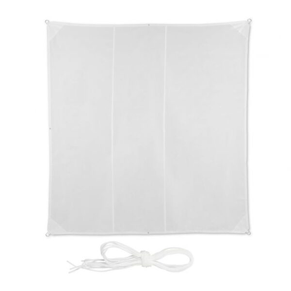 Kvadratinis tentas nuo saulės 400x400cm., baltos spalvos