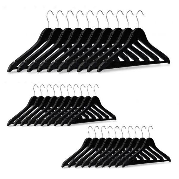 10026475_46_1_57c860b0fb58b0134f6cae987e11b53c.jpg Drabužių pakabos 30vnt., juodos/sidabrinės spalvos