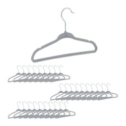 Drabužių pakabos 30vnt., pilkos/sidabrinės spalvos