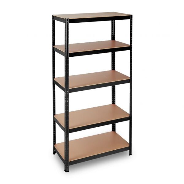 Sandėliavimo lentyna 180x90x45cm., šviesiai rudos/juodos spalvos