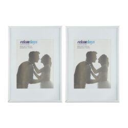 Rinkinys iš 2 nuotraukų rėmelių 30,5x22x2cm., baltos spalvos