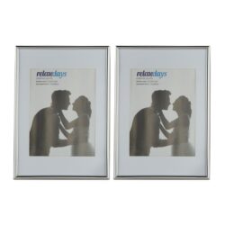 Rinkinys iš 2 nuotraukų rėmelių 30,5x22x2cm., sidabrinės/baltos spalvos