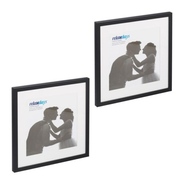 Rinkinys iš 2 nuotraukų rėmelių 41x41x2,5cm., juodos spalvos
