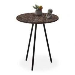 Šoninis staliukas 50x41cm., juodos/rudos spalvos