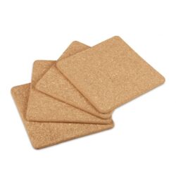 Rinkinys iš 4 padėkliukų 1x18,5x18,5cm., šviesiai rudos spalvos