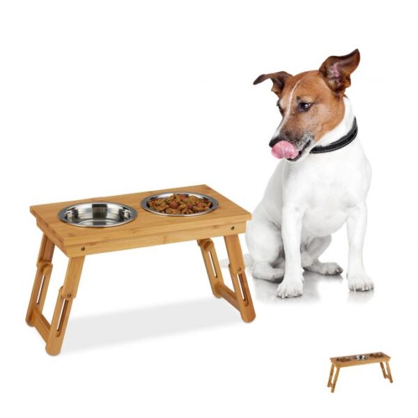 Sulankstomas dubens stovas 31x70x23cm., šviesiai rudos/sidabrinės spalvos