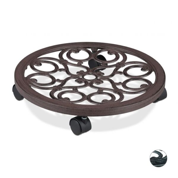 10028963_93_1_2bbc14606d071f9c5bd8d2aafe07868b.jpg Augalų padėklas su ratukais 7,5x38cm., rudos/juodos spalvos