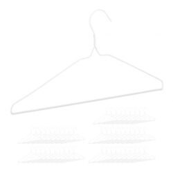Drabužių pakabos 50vnt., baltos spalvos