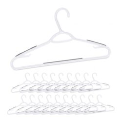 Drabužių pakabos 20vnt., baltos/pilkos spalvos