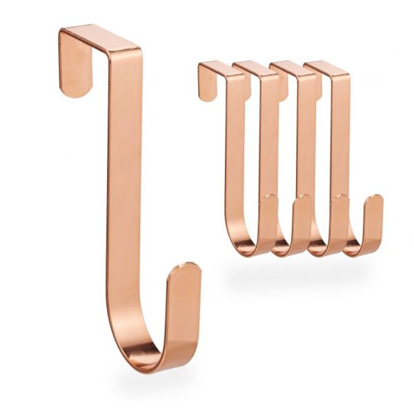 Kabliukai durims 5vnt, vario spalvos