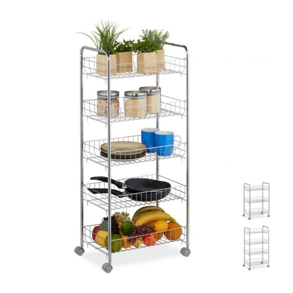 Lentyna ant ratukų 91,5x40,5x26,5cm., sidabrinės/pilkos spalvos